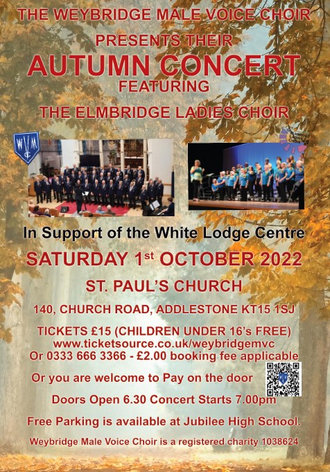 Charity Concert with Weybridge Male Voice Choir